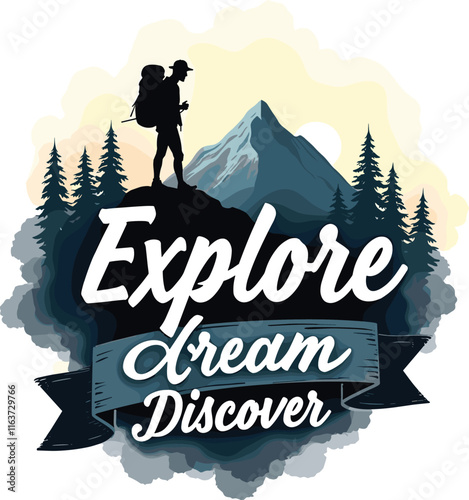 Adventure Hiking T-Shirt Design Bundle