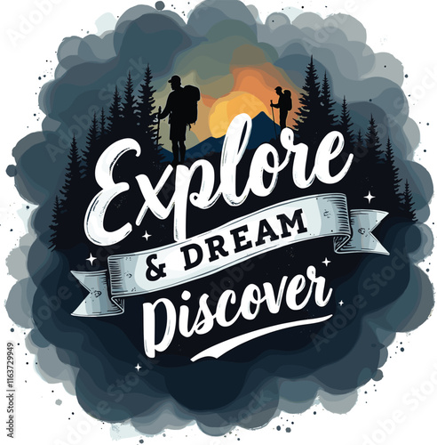 Adventure Hiking T-Shirt Design Bundle