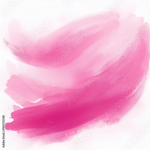 Contemporary rose-hued watercolor swash on a blank canvas