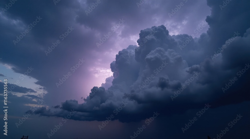 Obraz premium Majestic Storm Cloudscape A Dramatic Display of Nature's Power