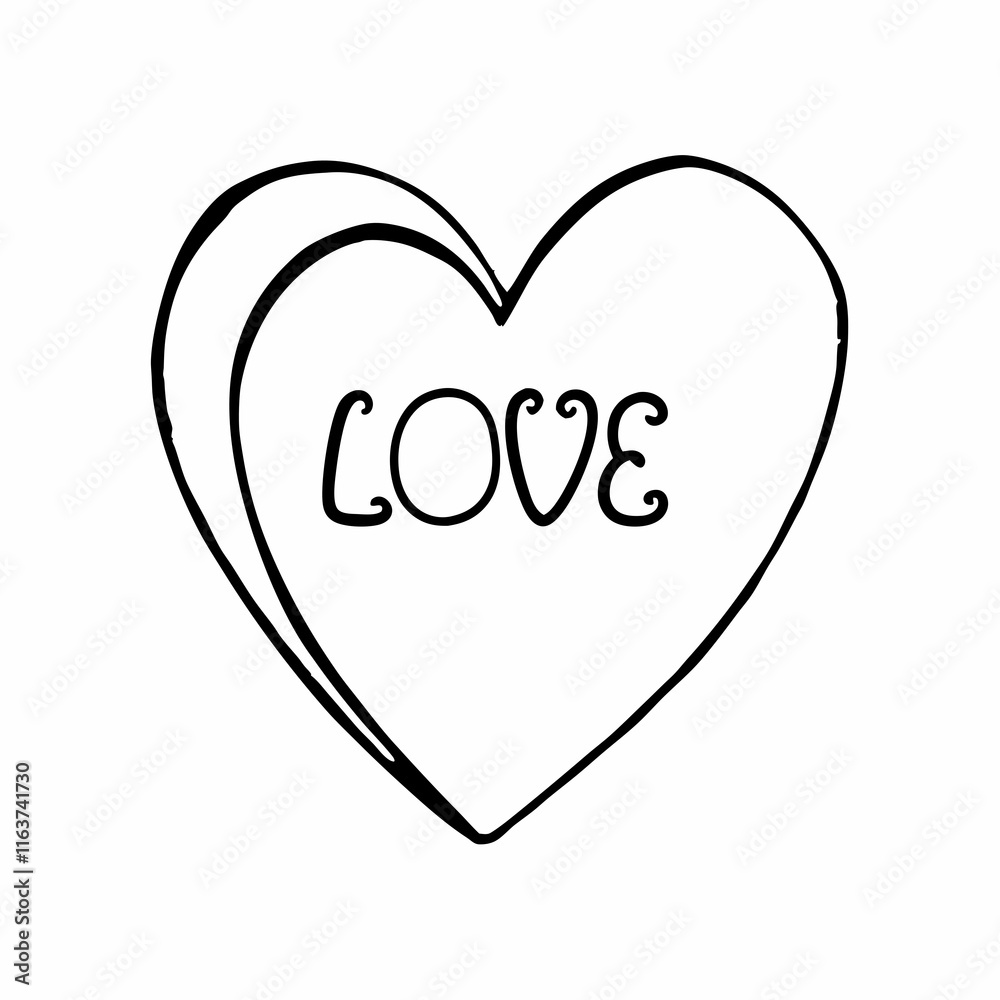 Love, Love typography design, Love icon silhouette Love, Love typography design, Love icon silhouette