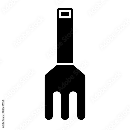 Triangular hoe glyph icon