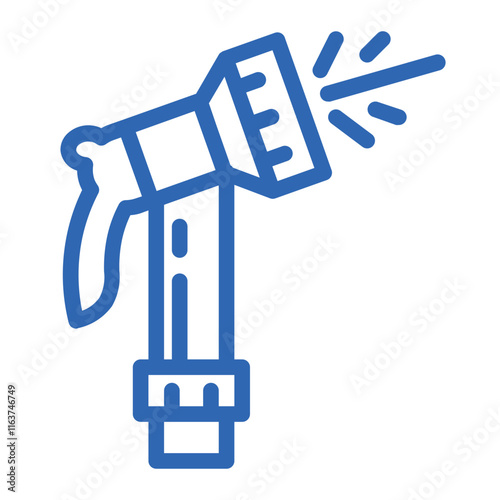 hose nozzle on color icon