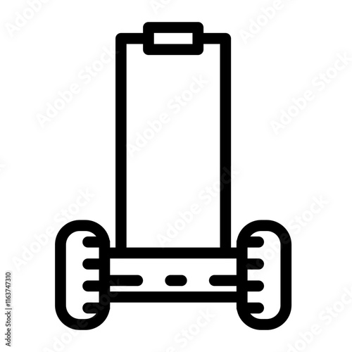 grass cutter line icon