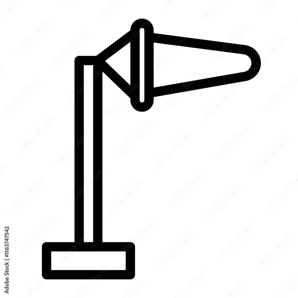 windsock line icon windsock line icon