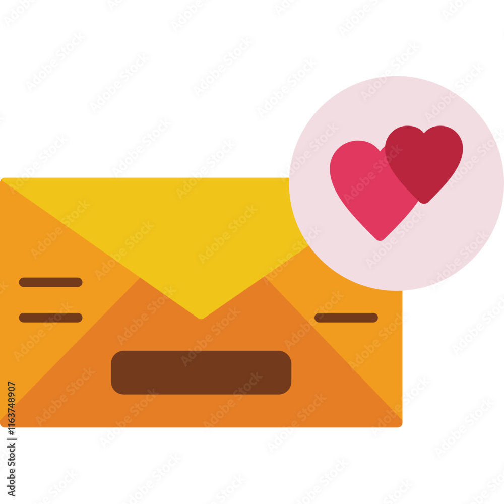 Email Heart Icon Email Heart Icon