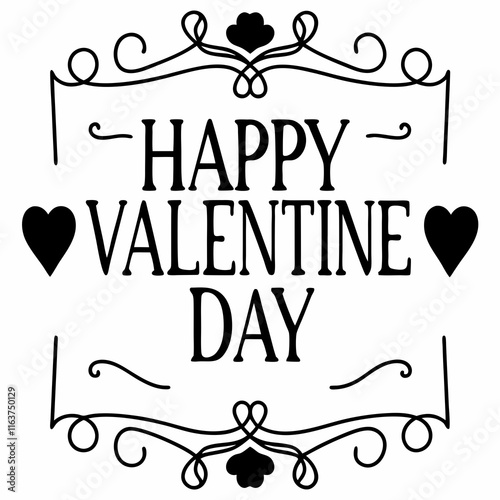 Happy valentine day, Happy valentine day typography design