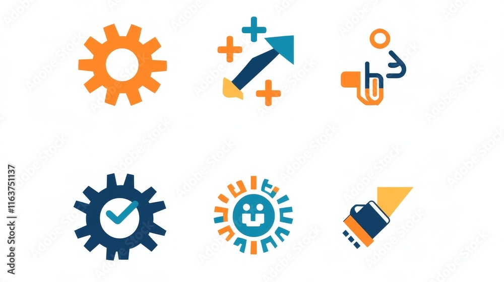 Set of doodle icons, outline business signs cogwheels, hand with puzzle piece, joined palms, negotiation, paper airplanes, high-five, handshake, raising arrows, success Linear vector illustration Set of doodle icons, outline business signs cogwheels, hand with puzzle piece, joined palms, negotiation, paper airplanes, high-five, handshake, raising arrows, success Linear vector illustration