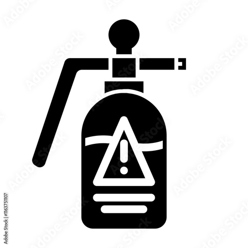 herbalicide spray glyph icon