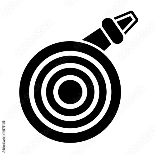 hose reel glyph icon