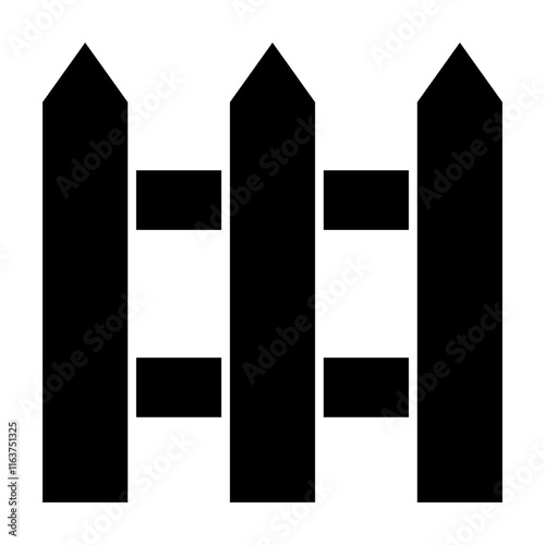 fence glyph icon