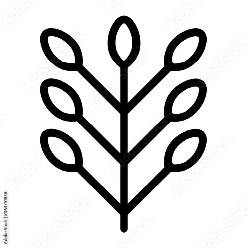 wheat line icon