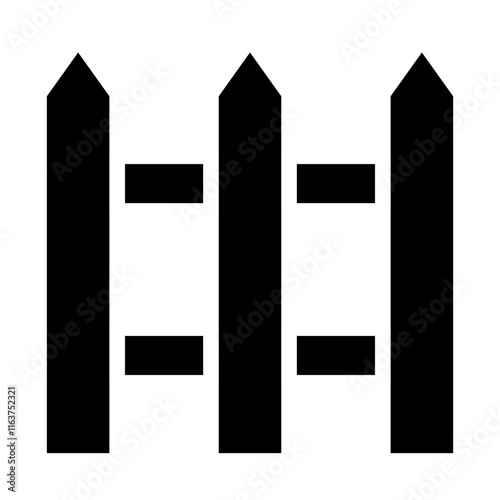 fence solid icon