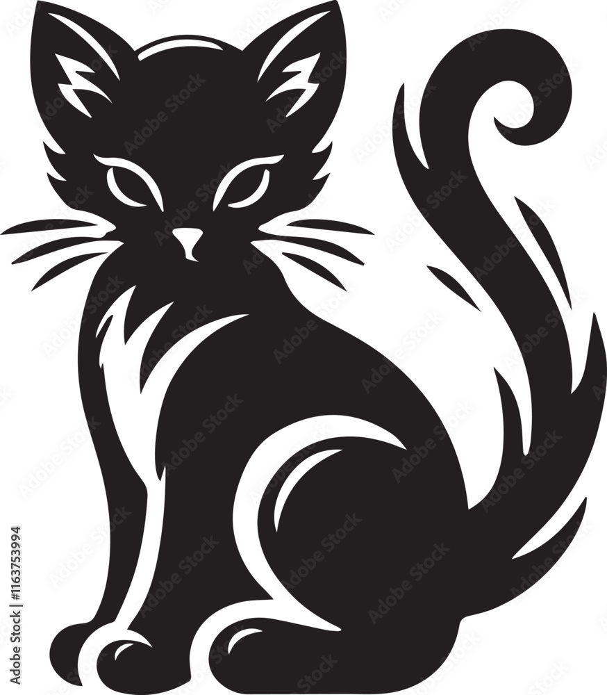 Obraz premium black cat