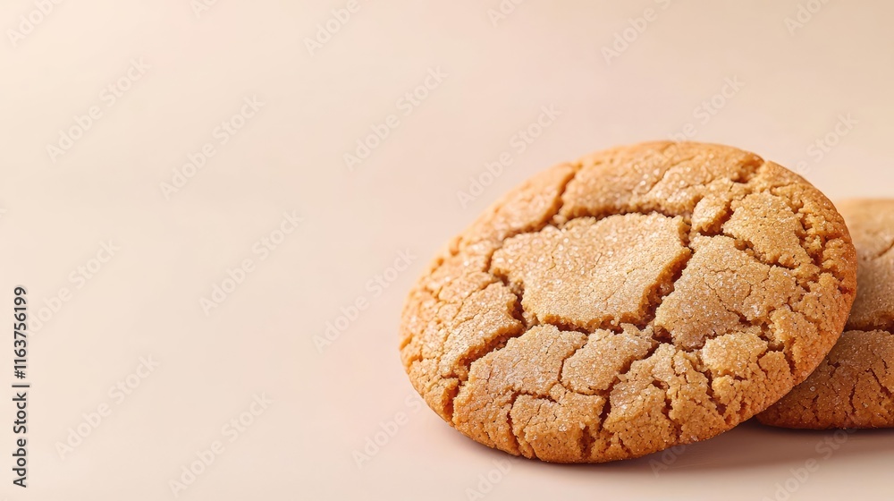 Minimal cookies concept. Delicious cracked cookies perfect for snacking and dessert enjoyment.