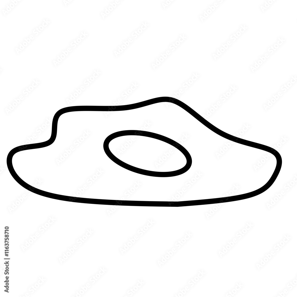 ilustration of sunny side egg ilustration of sunny side egg