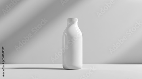 Wallpaper Mural Simple white bottle on a plain background showcasing minimalist design and functional packaging Torontodigital.ca