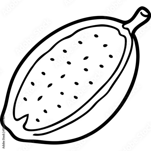 Finger Lime in Vector Style