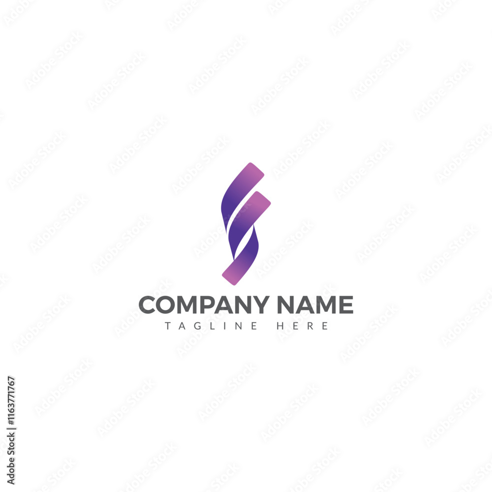 Fototapeta premium F Hand-Lettered Unique Logo Designs