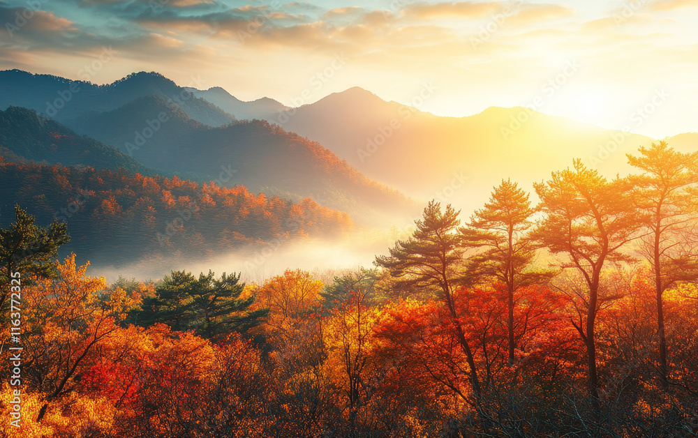 autumn landscape with mountains autumn landscape with mountains