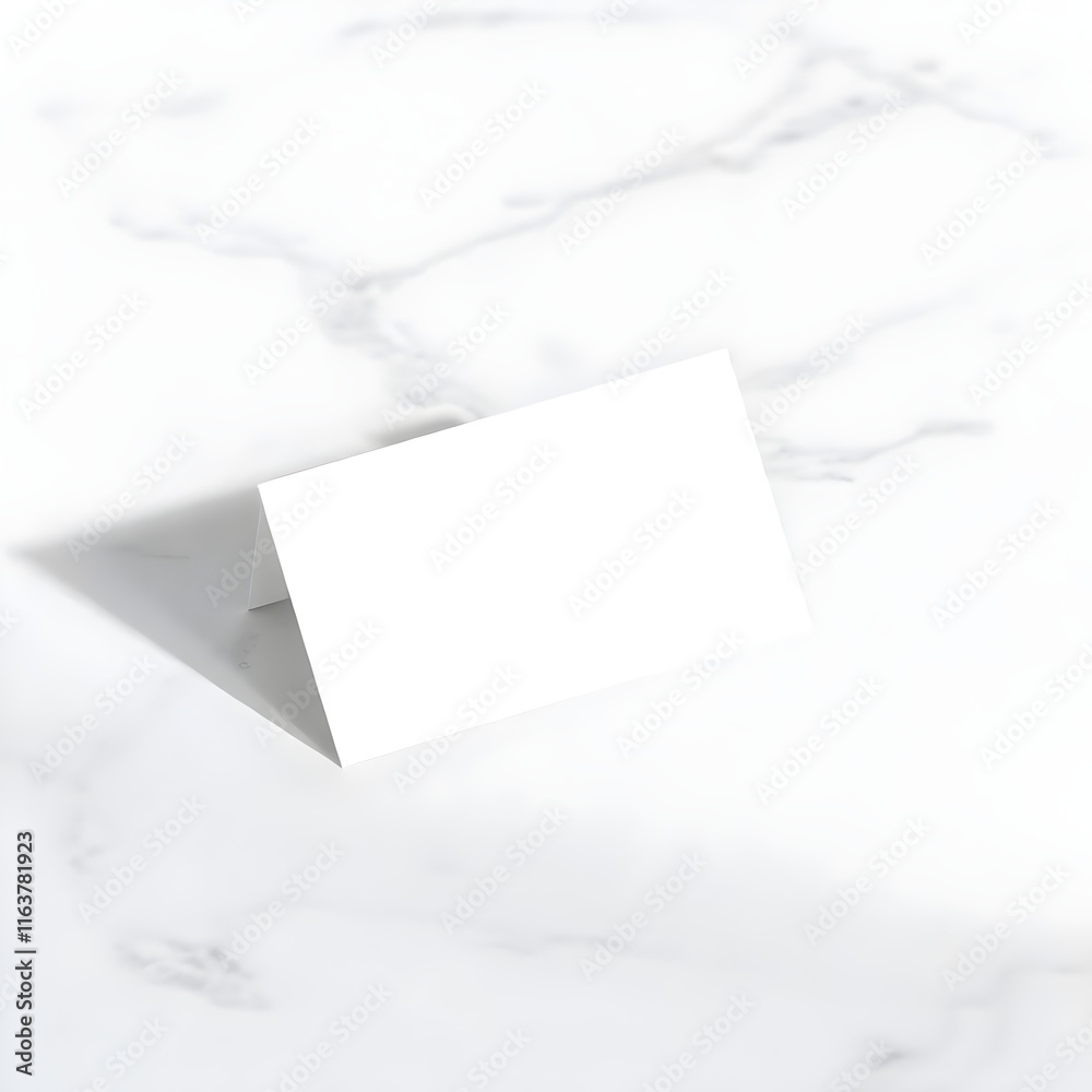 Blank business card Mockup on smooth marble slab at an angle. Elegant and minimal design with light tones. Blank business card Mockup on smooth marble slab at an angle. Elegant and minimal design with light tones.