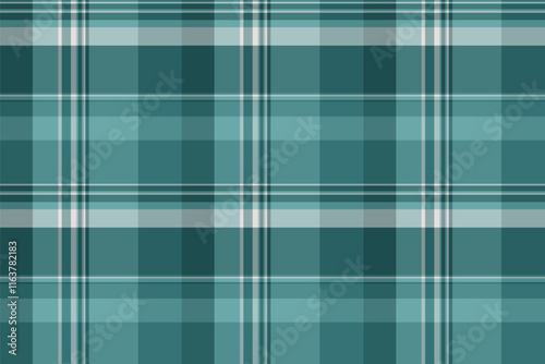 Madras textile check pattern, primary vector fabric background. Festival tartan plaid seamless texture in cyan and pastel colors.