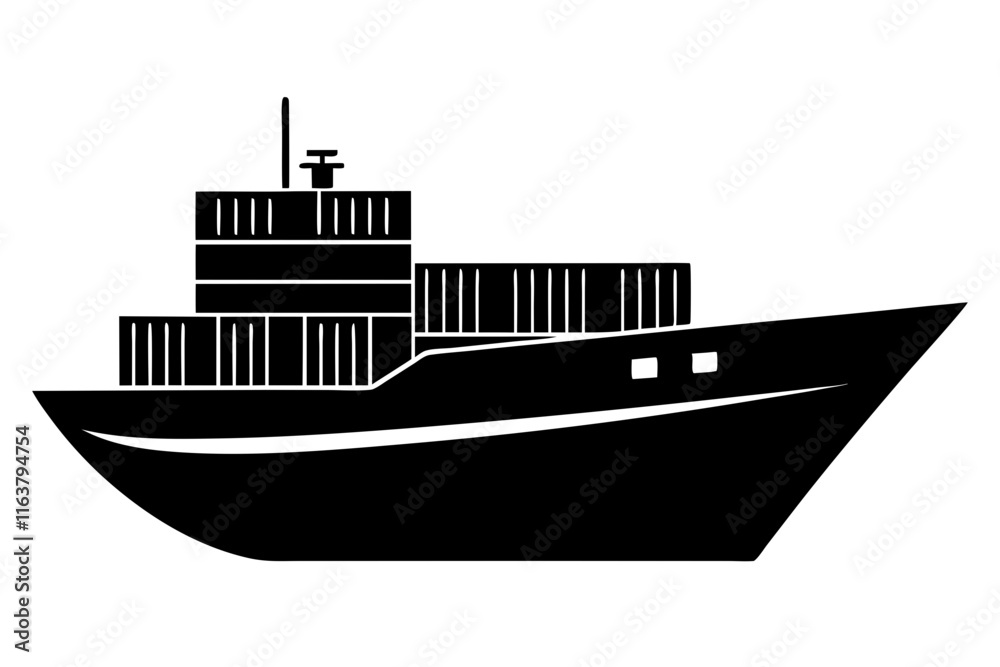 ship in the sea