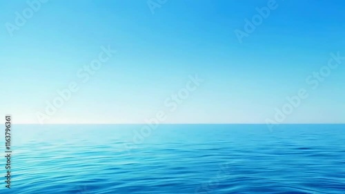 Wallpaper Mural Calming ocean water horizon under pale blue sky. Torontodigital.ca