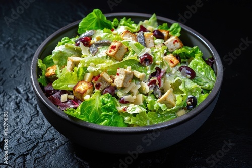 Soft Tofu Crumbles with Garlic Dressing photo