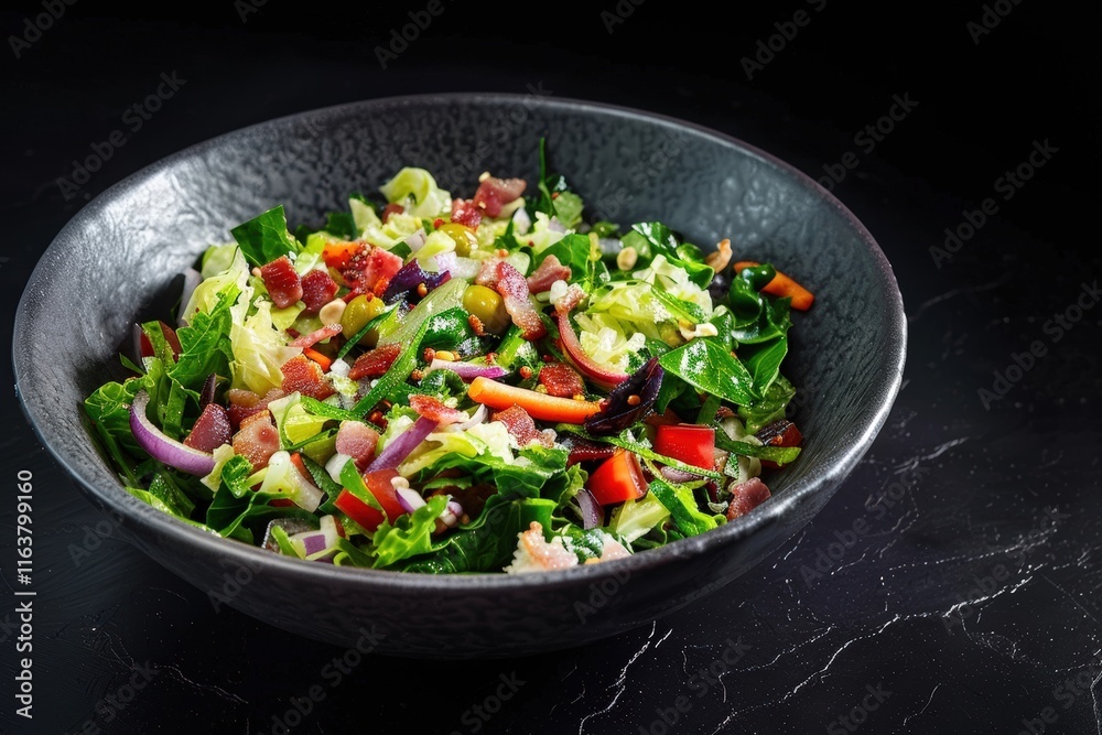 Hearty Southern Style Salad with Crispy Bacon and Sweet Carrots