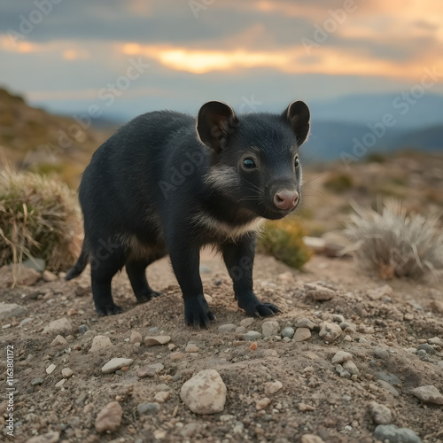 Tasmanian devil in the wild