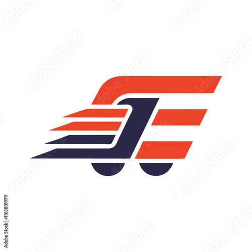 modern minimal transport agency vehicle company business logo vector art design