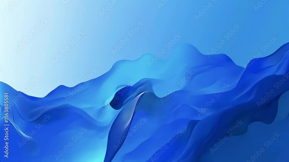Abstract blue gradient waves.