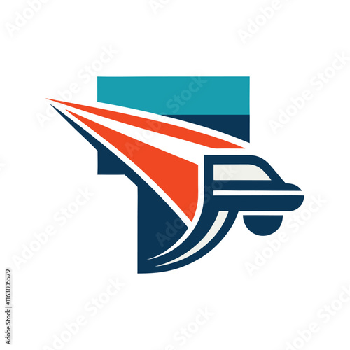 modern minimal transport agency vehicle company business logo vector art design