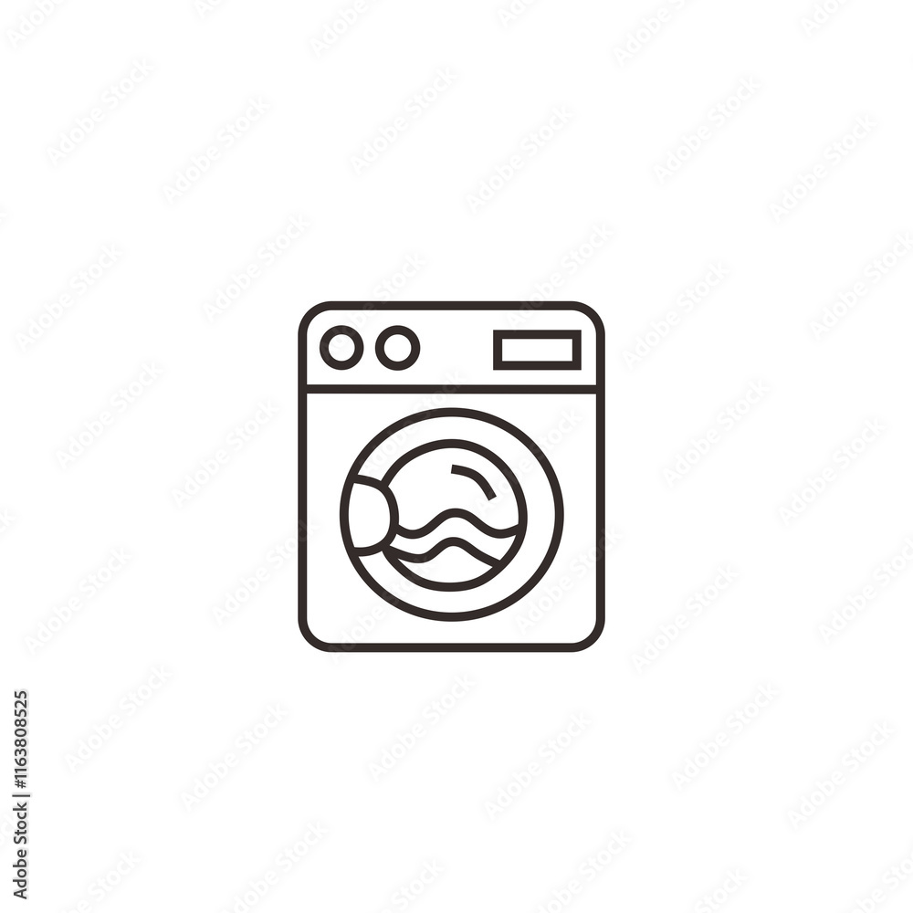 washing machine vector icon washing machine vector icon