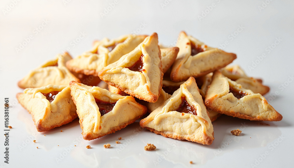 Hamantaschen cookies for Purim celebration Hamantaschen cookies for Purim celebration