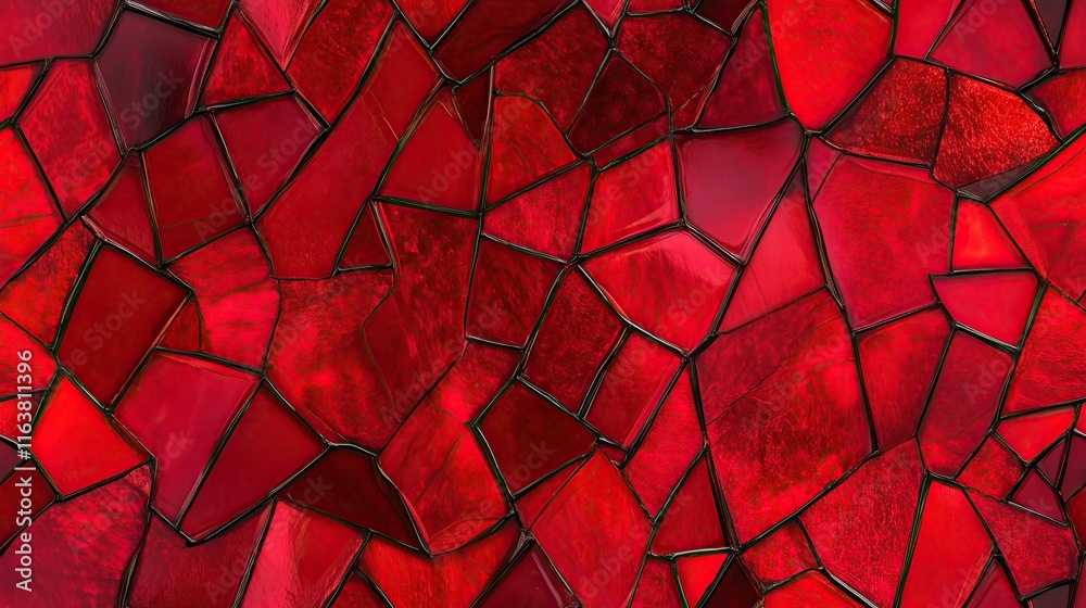 custom made wallpaper toronto digitaltop view on red stained glass window mosaic surface texture background, for pattern overlay