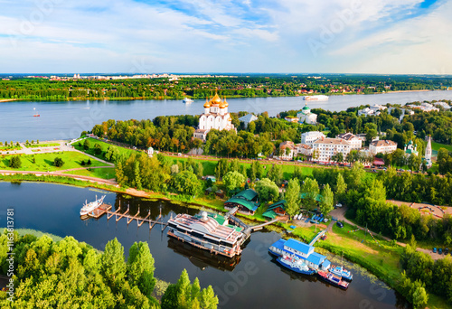 Yaroslavl city aerial panoramic view, Russia photo
