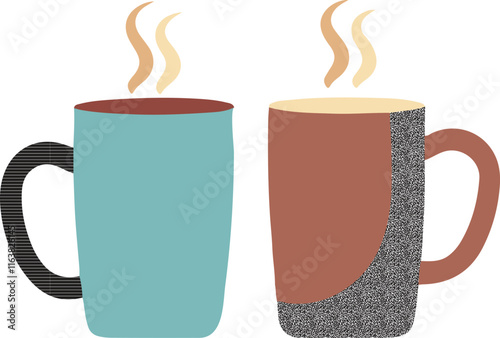 isolated Coffee Mug cup Vector, Coffee Mug cup Silhouette, Coffee Mug cup  icon set, Coffee Mug cup logo,Coffee Mug cup Vector illustration, Vector Graphic, EPS 10 , clip art work