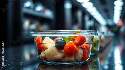 Colorful Plastic Food Containers - Modern Kitchenware photo