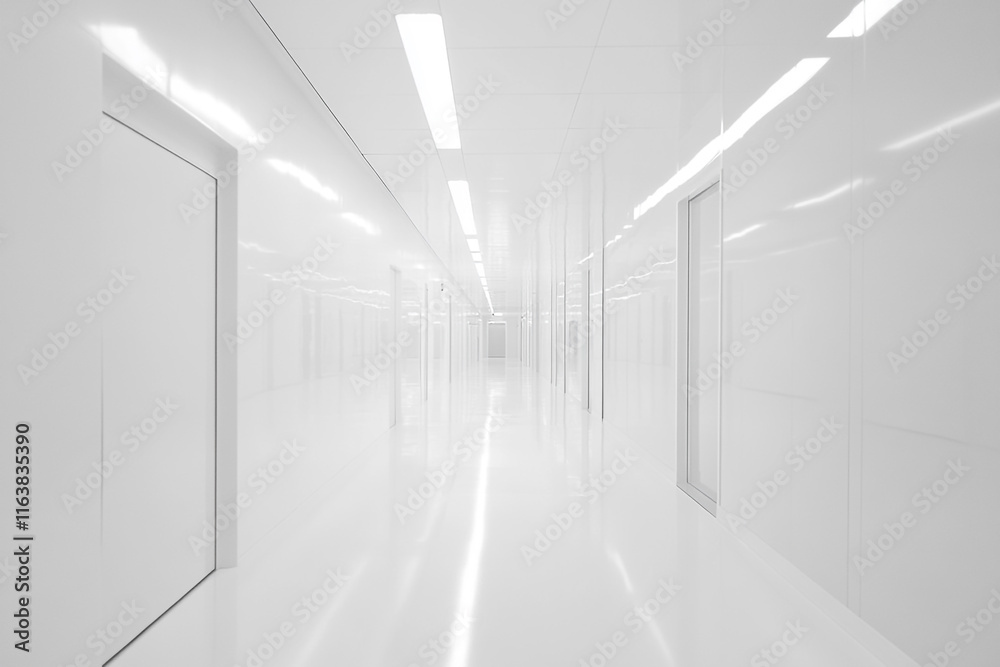 Fototapeta premium 3D rendering of modern office background.