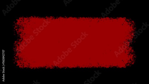 Brush stroke transition 4k footage, Red on black brush stroke for grunge background and action transitions, text titles placement on copy space, horizontal diagonal zigzag erased ending