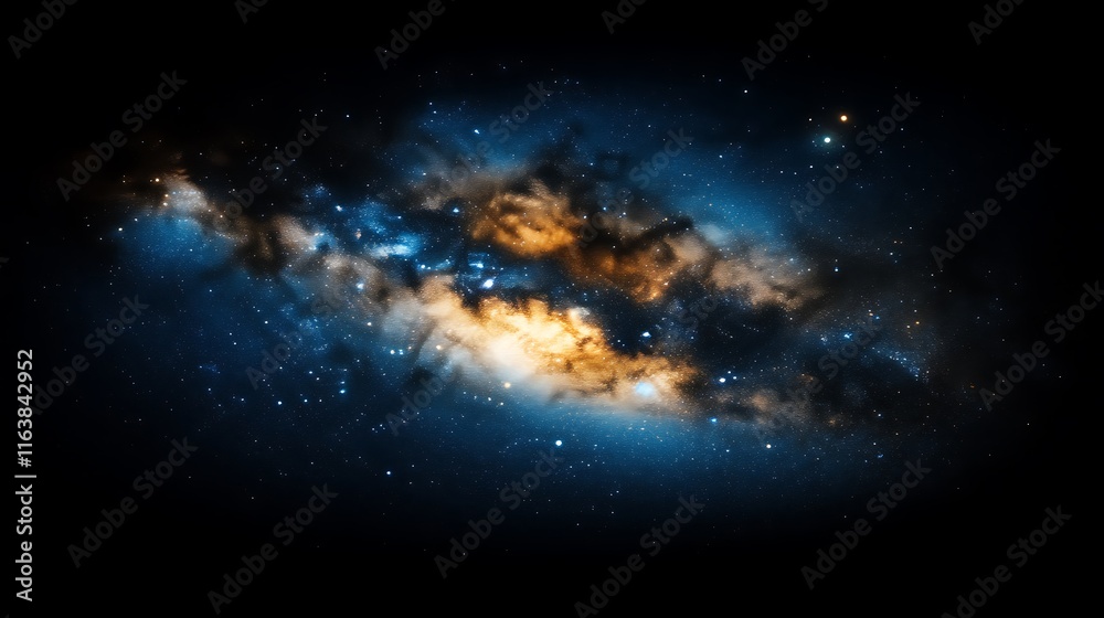 Fototapeta premium Celestial Nebula Cosmic Dust and Starscape