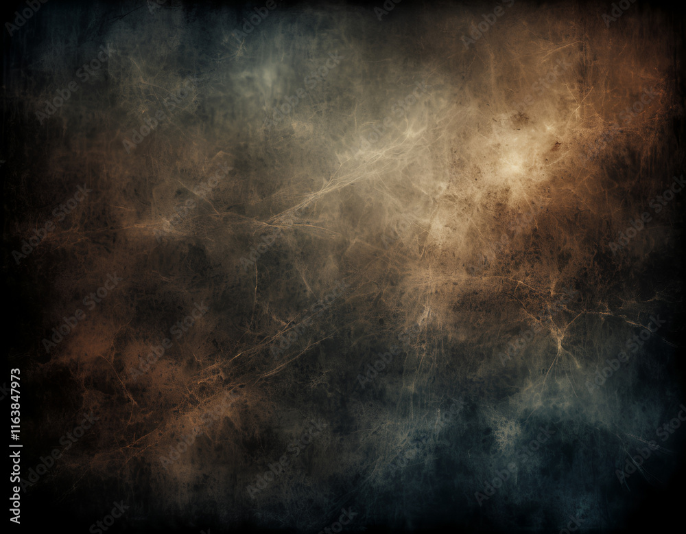 Obraz premium dark abstract texture, scratched surface, grungy background, mysterious atmosphere, vintage film effect, rough grunge overlay, moodiness, distressed texture