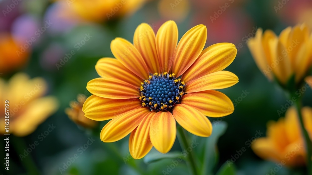 Vibrant Yellow Osteospermum Flower Close-Up Vibrant Yellow Osteospermum Flower Close-Up