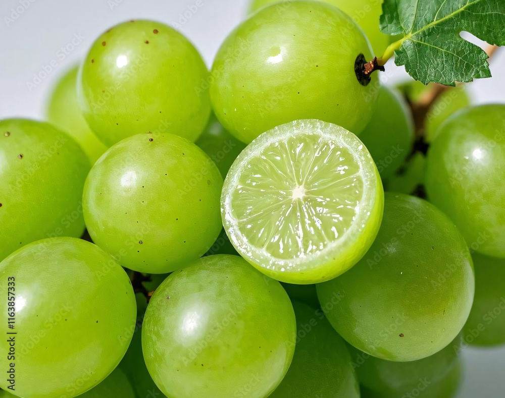 Obraz premium 포도의 영양과 다양한 활용 / The Nutrition and Versatile Uses of Grapes