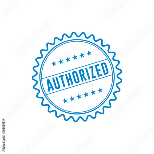 Authorized Stamp Graphic design vector element simple and modern concept
