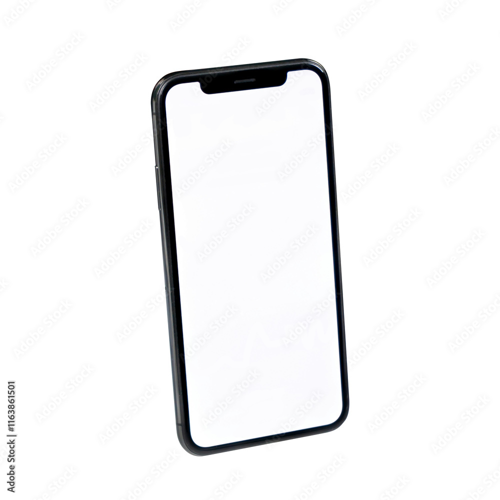 a Smartphone with blank screen Transparent Background a Smartphone with blank screen Transparent Background