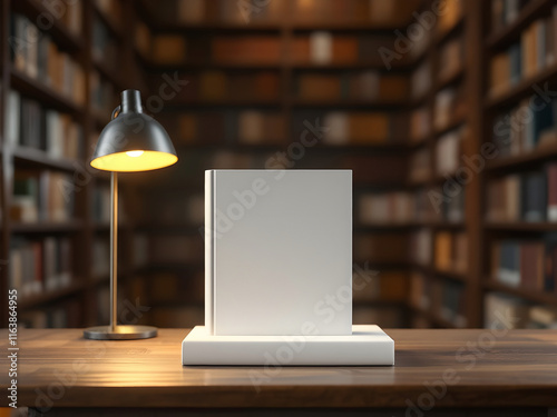 Books on the table mockup
