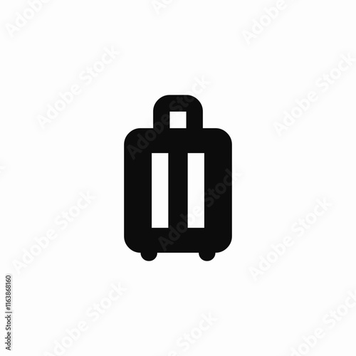 baggage luggage icon sign vector